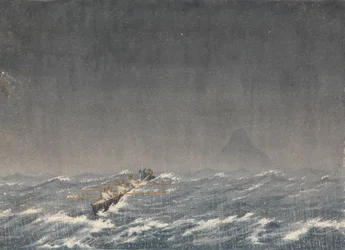 Yttre ankarplats i en stormby, Mazatlan [Mexiko], 22 augusti 1850, kl. 8.00 ... "Fråga, vilken är vägen till fartyget"