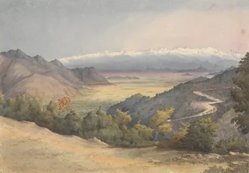 "Slätten i Santiago, Chile, från Cuesta del Prado, den 7 januari 1851