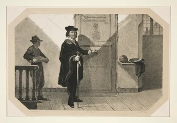 Rembrandt på väg till Dr Tulps anatomiska lektion