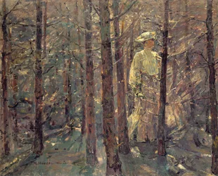Kvinna i skogen, 1906