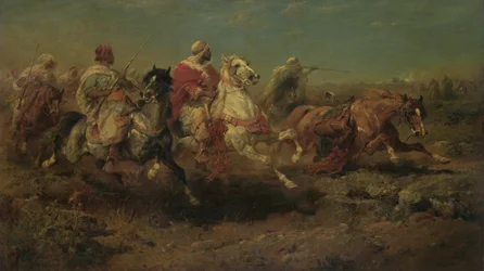 Attacken (olja på linne)