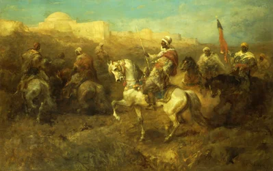 Arabiska ryttare på mars,