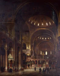 Det inre av St Marks, Venedig