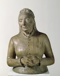 Porträtt av Marie Fielder (1819-1901), 1882 (terrakotta)