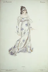 Kostymskiss till ”Tosca” av Giacomo Puccini (1858-1954)