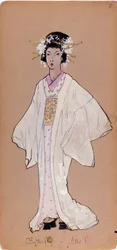 Kostym för rollen Cio-Cio-San i Giacomo Puccinis opera ”Madame Butterfly”