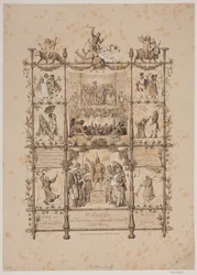 Jubileumsblad om konstnärskarnevalen den 3 mars 1854