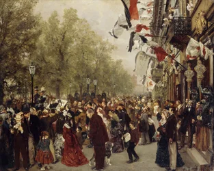 Kung Vilhelm I:s avresa till armén den 31 juli 1870