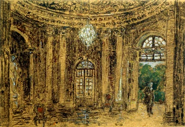 Konsert i Sanssouci, studie, 1850-talet