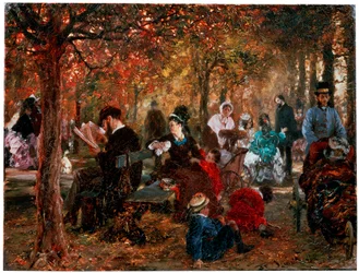 I Jardin de Luxembourg En reminiscens av Jardin de Luxembourg, 1876.