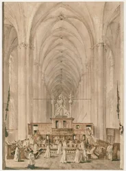 Mittskeppet i Sankt Elisabets kyrka i Marburg