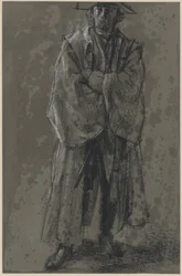 Officer med rock och hatt (studiemodell av Moritz von Anhalt-Dessau)