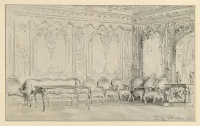 Sov- och arbetsrum i Stadtschloss i Potsdam