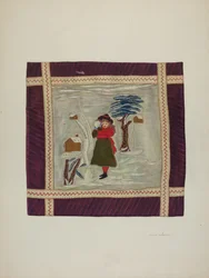 Applikation Coverlet Detail, 1941.