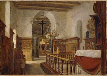 Interiör från kyrkan i Voss
