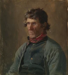 Joseph Steffens från Altenahr. Figurstudie