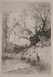 En damm, 1867.