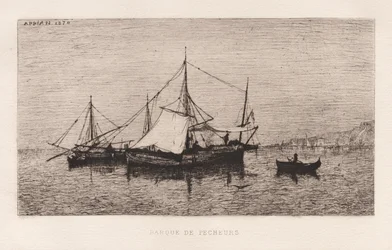 Fishing BoatCoastal Shipping Boat Italian Coast..., 1874.