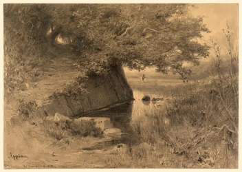 Landskap (La source a Montalieu)