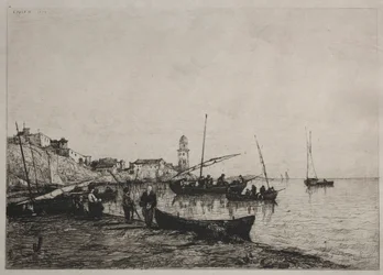 Fiskebåtarnas återkomst vid Collioure, nära den spanska gränsen, 1878.
