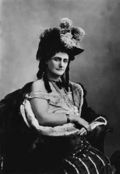 Italienskan Virginia Oldoini (1837-1899), grevinna av Castiglione, var spion åt den franske kejsaren Napoleon III, fotografi av Adolphe Braun (1812-1877)