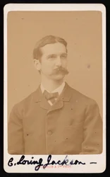 Porträtt av Charles Loring Jackson 1847-1935, cirka 1887.