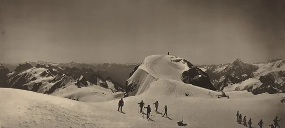 Toppmötet på Mont Titlis, Schweiz, 1866.