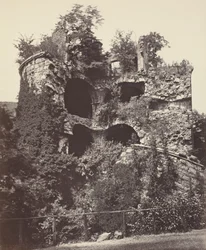 Det sprängda tornet, Heidelberg slott,ca. 1865 (foto)