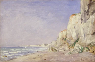 Klippor nära Dieppe, 1862