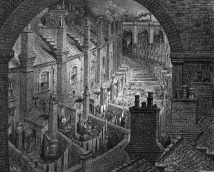 Över London med järnväg, 1872