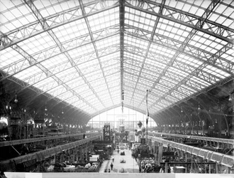 Maskinhallen, världsutställningen, Paris, 1889