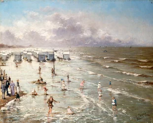 Stranden i Oostende, 1892