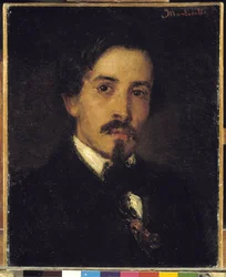 Förmodat porträtt av målaren Ferdinand Viola, 1859 (olja på duk)