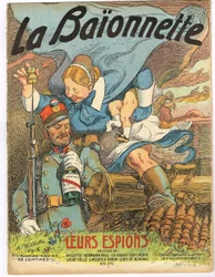 Omslag till "" La Baionnette "", Satirique en Colors
