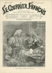 Illustration av Adolphe dit Willette (1857-1926) för omslaget till Le Courrier francais