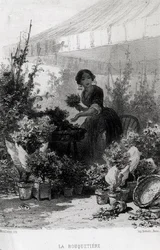 The Flower Seller, mitten av 1800-talet (s/v foto)