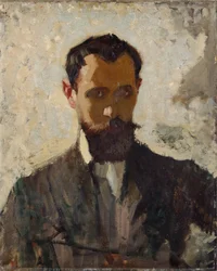 Self Portrait Study, ca 1912 (olja på duk)
