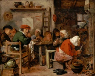 Kvinna gör pannkakor