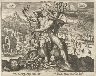 Vinter Hiems Aeolos. (titel på objekt) The Four Seasons (serietitel)