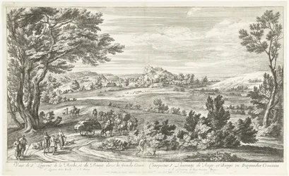Utsikt över Saint Laurent de la Roche Utsikt över St. Laurent de la Roche och Bourg i Franche-Comté (titel på objekt)