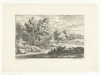 Landskap med begravningsmonument