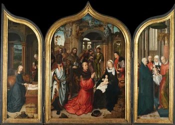 Födelsekyrkan, tillbedjan av männen, presentationen i templet, 1510-12.