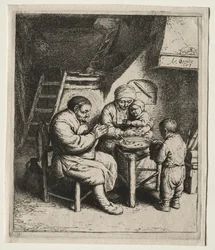Saying Grace, 1653.