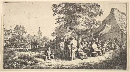 Kermess under det stora trädet, 1610-85.