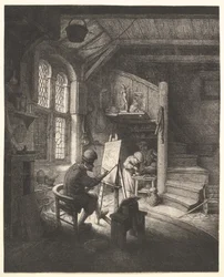 Målaren i hans ateljé, ca. 1667.