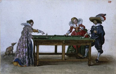 Game of Billiard, ca 1620-1625