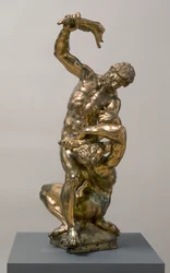 Kain dödar Abel, 1622 förgylld brons