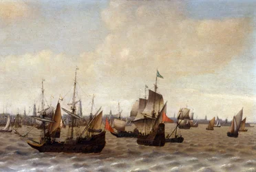 Leverans av Antwerpen (olja på duk)