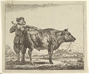 Ung herd med en tjur, från olika djur, 1659.