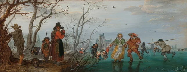 Vinter (nöje på isen). 1625